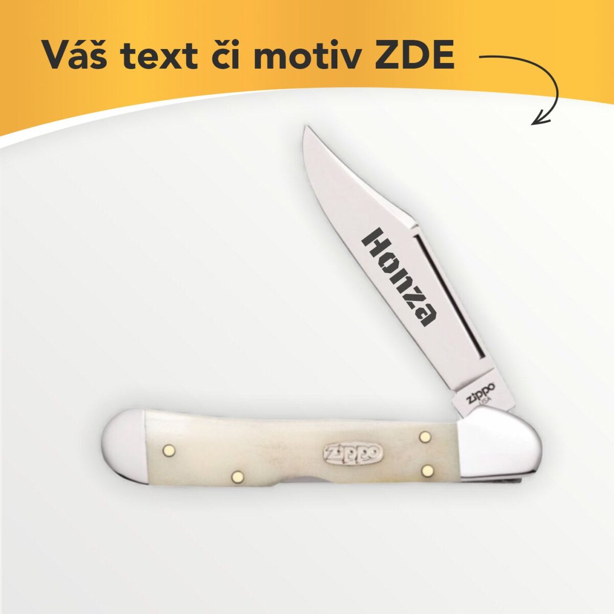 Zavírací nůž Zippo Mini Copperlock 46105 s vlastním textem nebo motivem