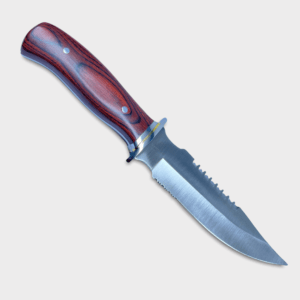 Lovecký nůž s pouzdrem s dřevěnou rukojetí s vlastním textem nebo motivem 42842